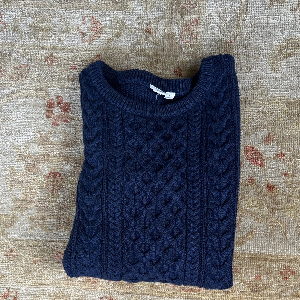 GAP Dark Blue Cable Knit Sweater
